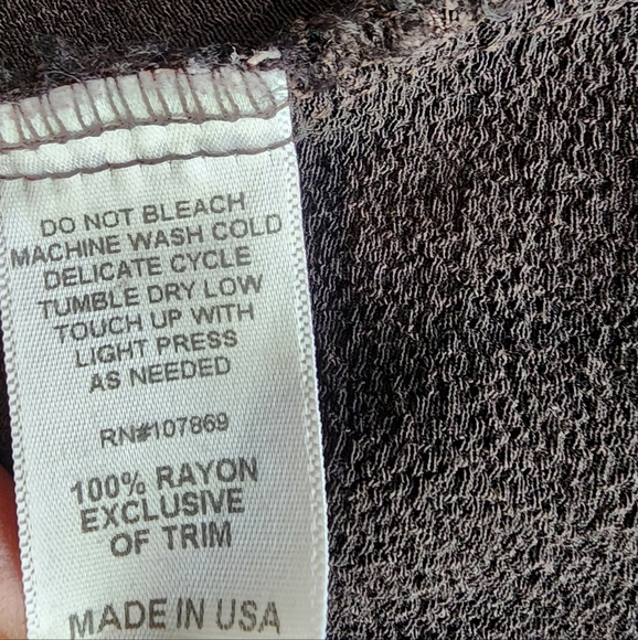 LINNEA Brown Cowl Neck Tunic Dress Long Sleeve 2 Pockets Large - Picture 5 of 6